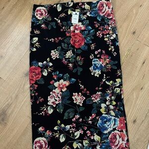 Express floral pencil skirt